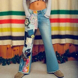 Urban Outfittters BDG High-Waisted Flare Jeans in Indigo Craft SZ 25